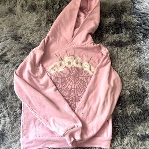 Sp5der OG Web Hoodie “ Pink “